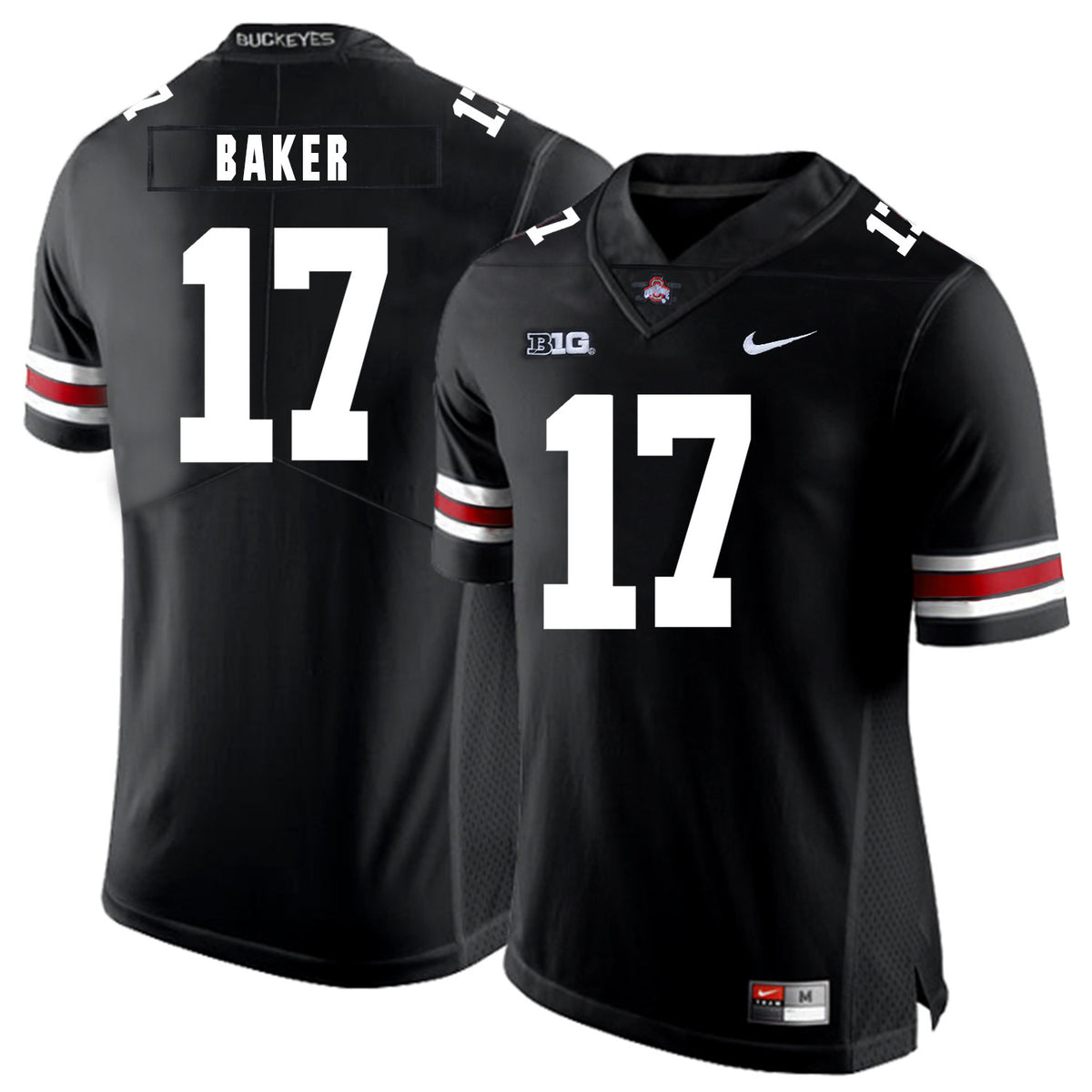 Jerome Baker Ohio State Buckeyes black jersey