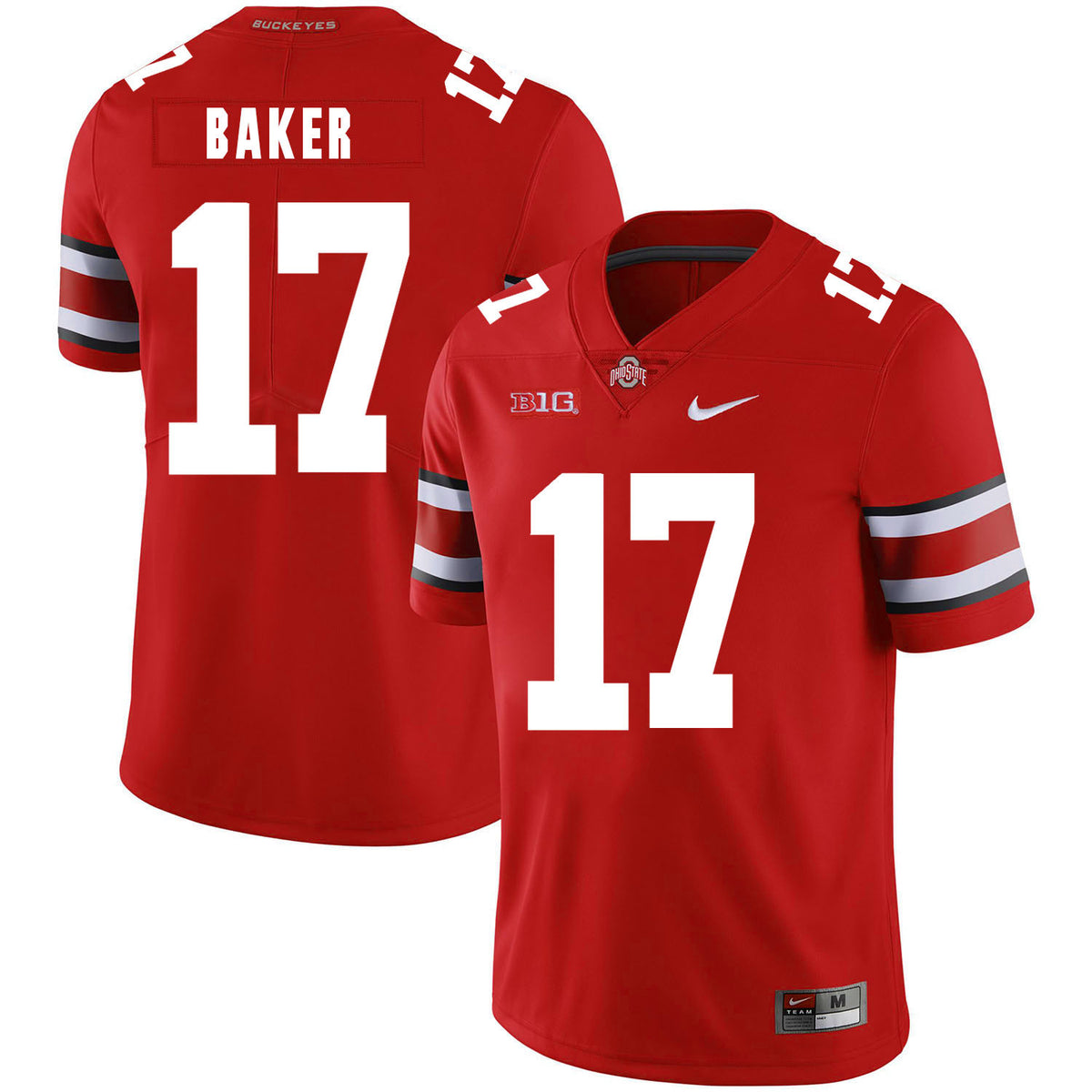 Jerome Baker Ohio State Buckeyes red jersey