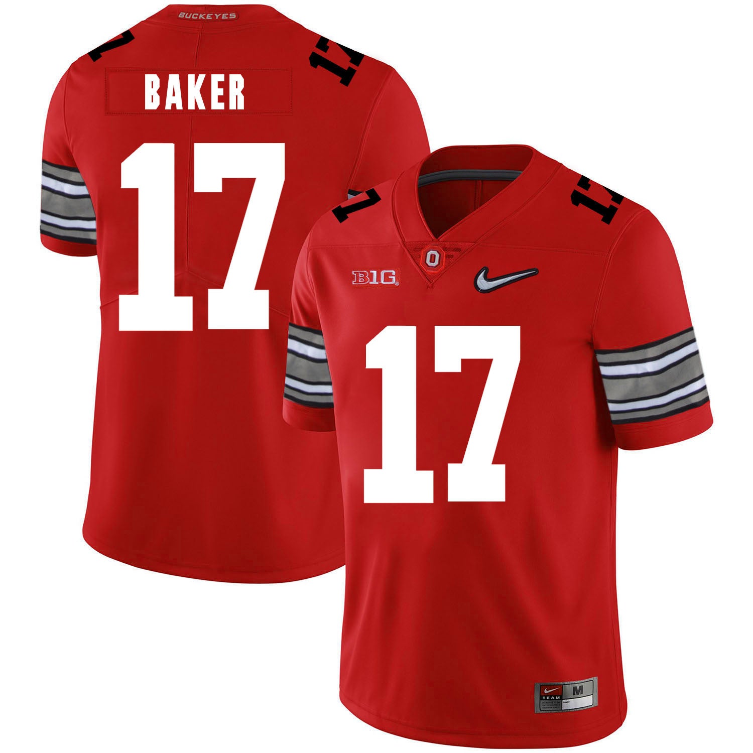 Jerome Baker Ohio State Buckeyes red jersey