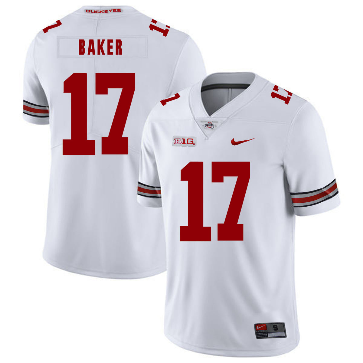 Jerome Baker Ohio State Buckeyes white jersey