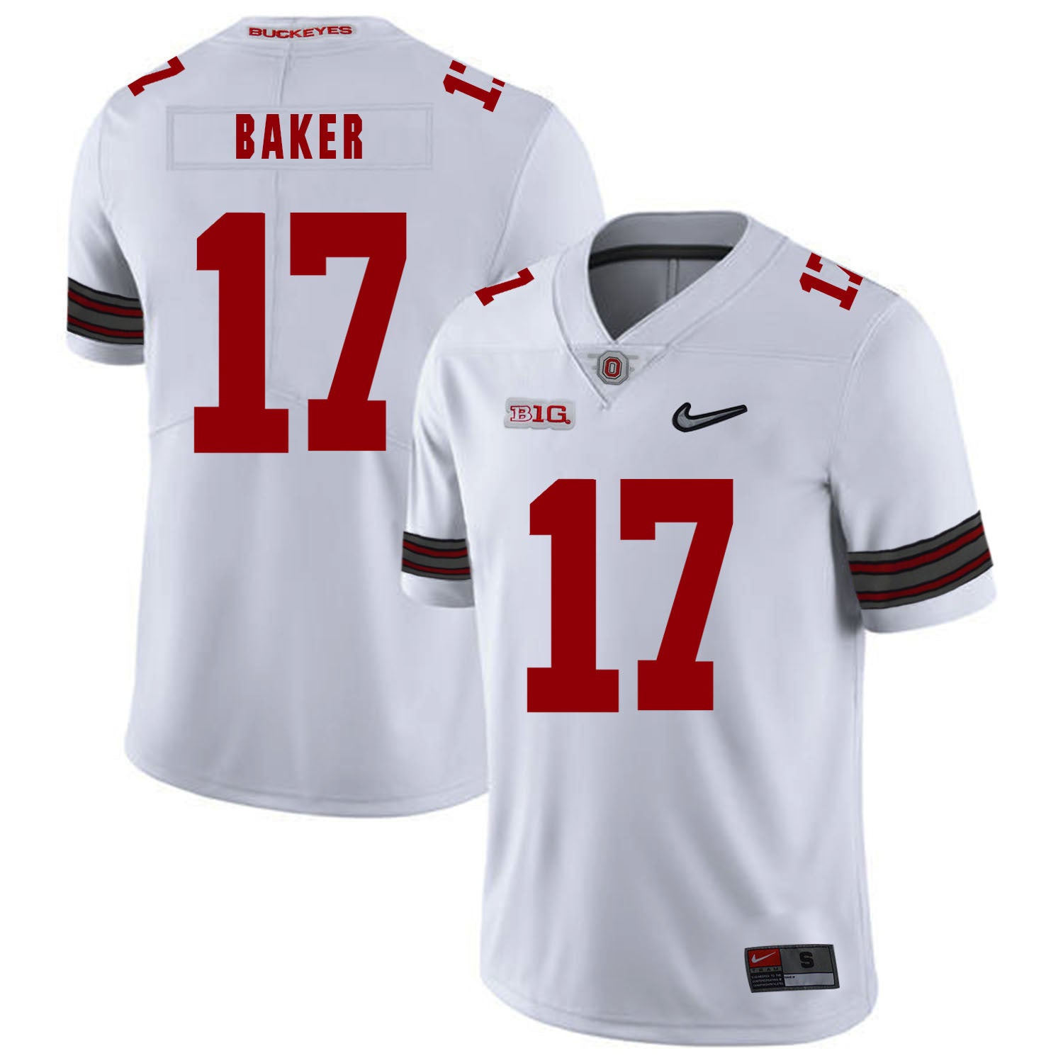 Jerome Baker Ohio State Buckeyes white jersey