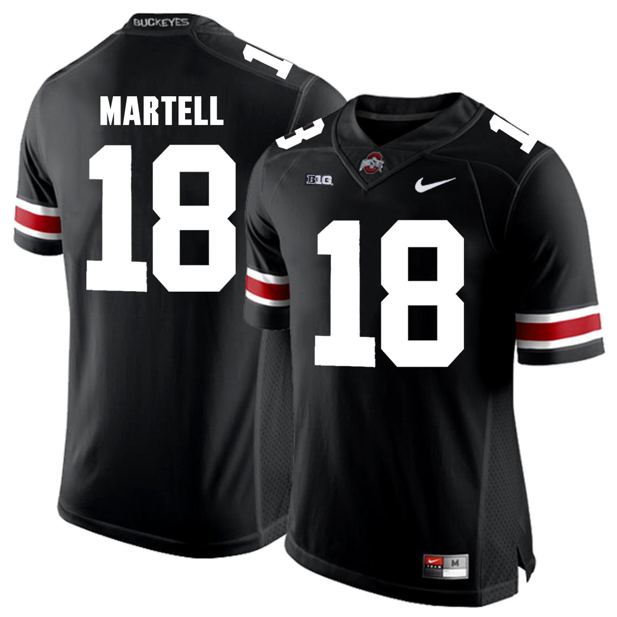 Tate Martell Ohio State Buckeyes black jersey