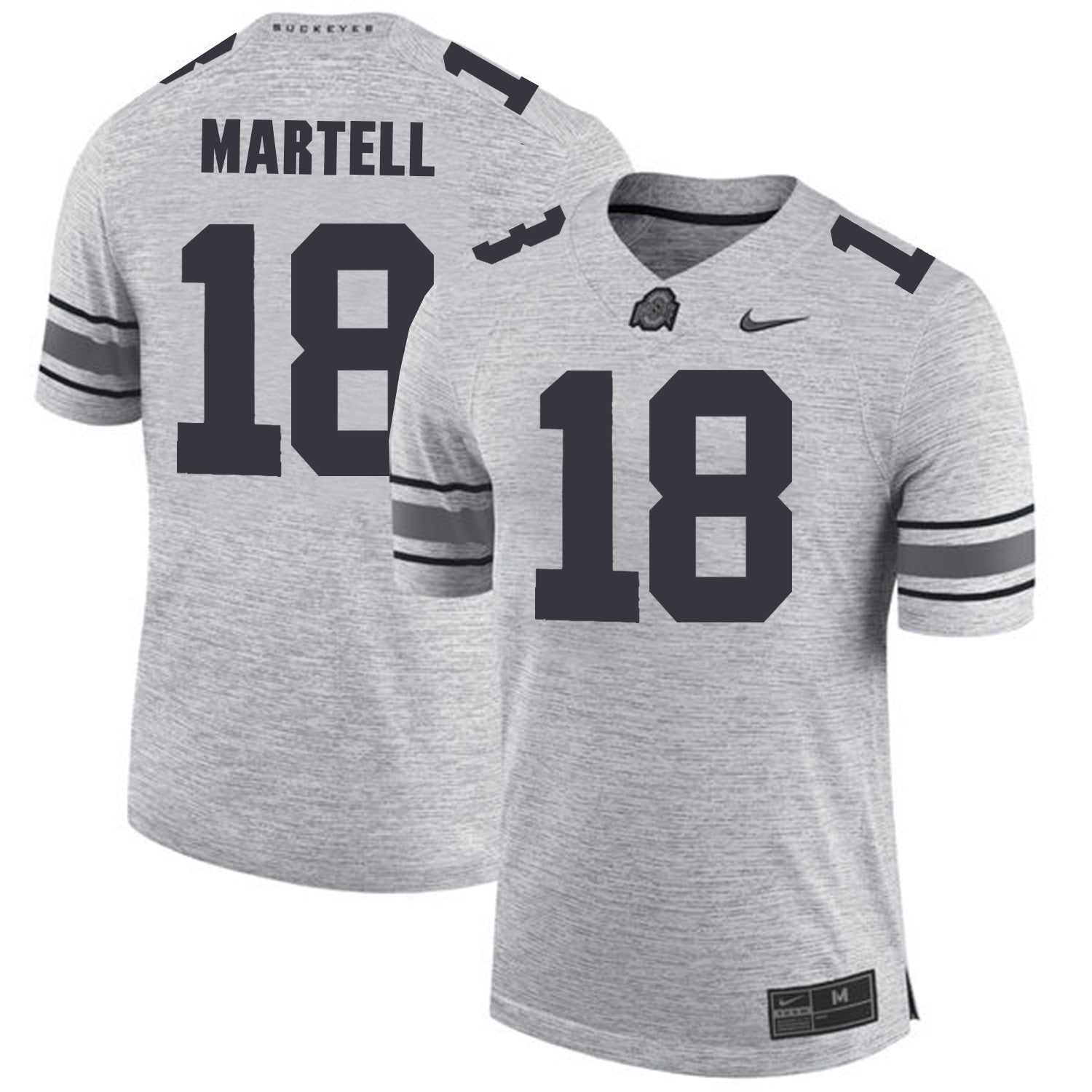 Tate Martell Ohio State Buckeyes gray jersey