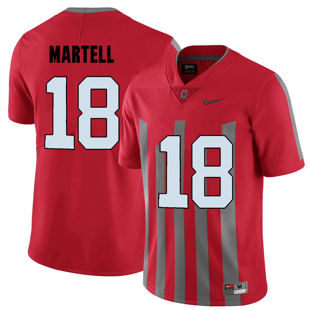 Tate Martell Ohio State Buckeyes red Elite jersey