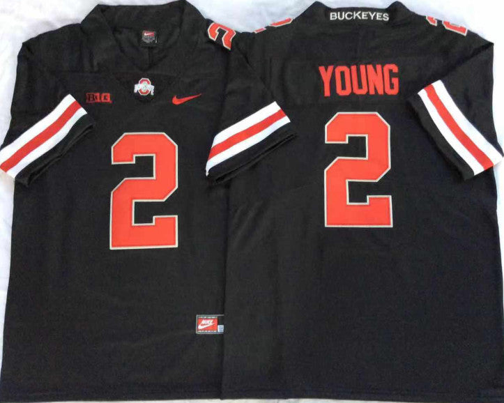 Chase Young Ohio State Buckeyes black jersey