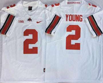 Chase Young Ohio State Buckeyes white jersey