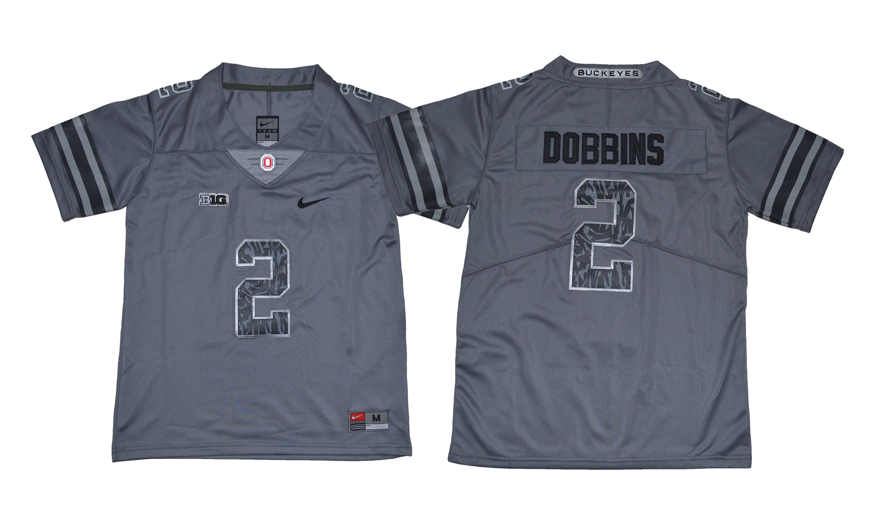 J.K. Dobbins Ohio State Buckeyes gray jersey