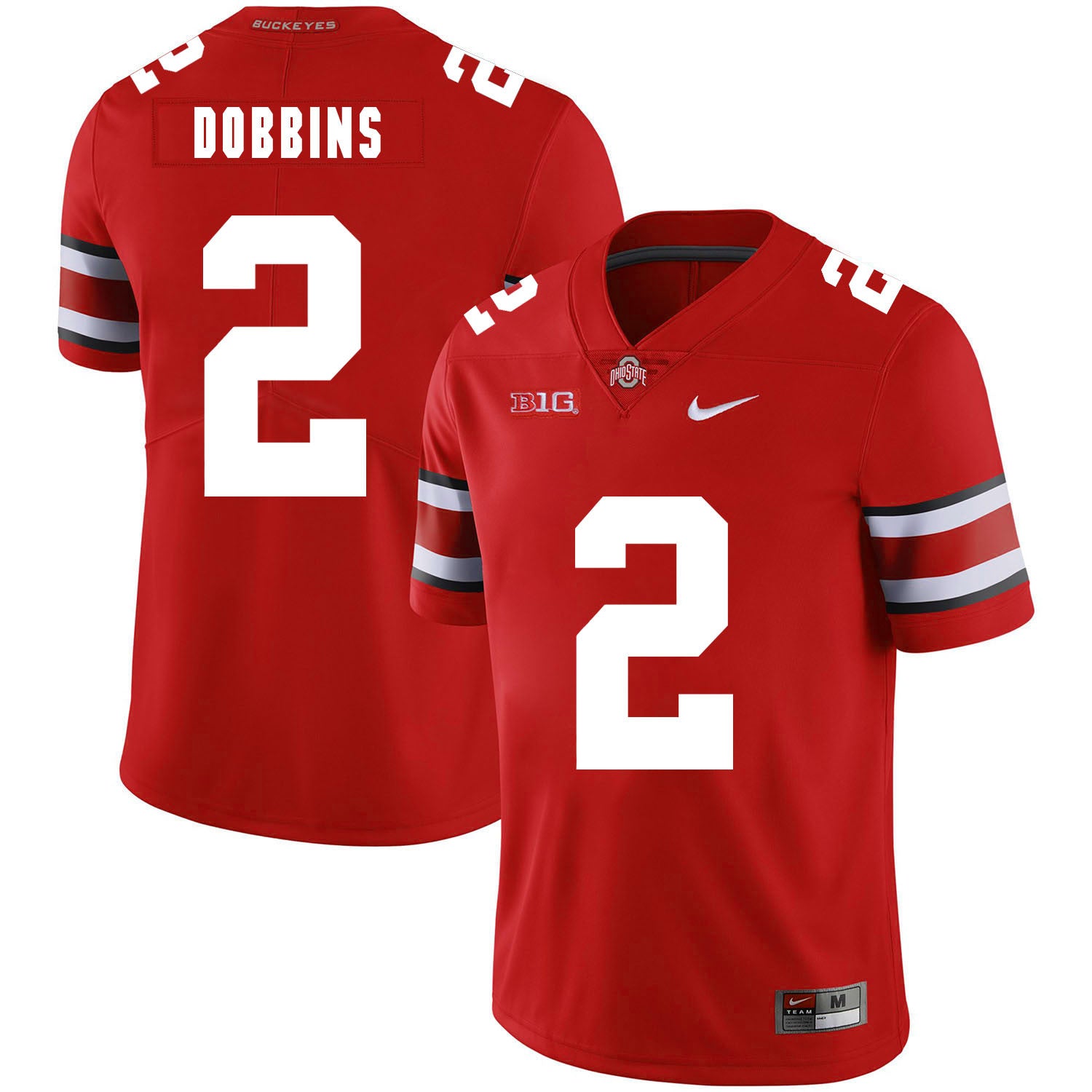 J.K. Dobbins Ohio State Buckeyes red jersey