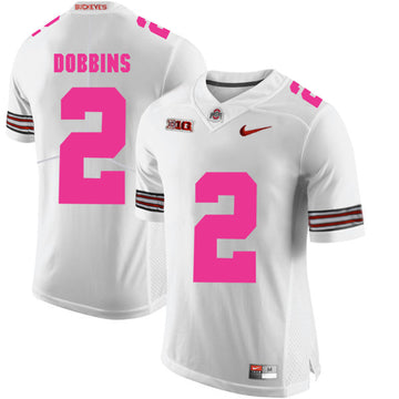 J.K. Dobbins Ohio State Buckeyes white jersey