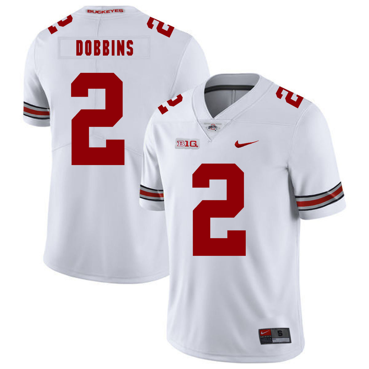 J.K. Dobbins Ohio State Buckeyes white jersey