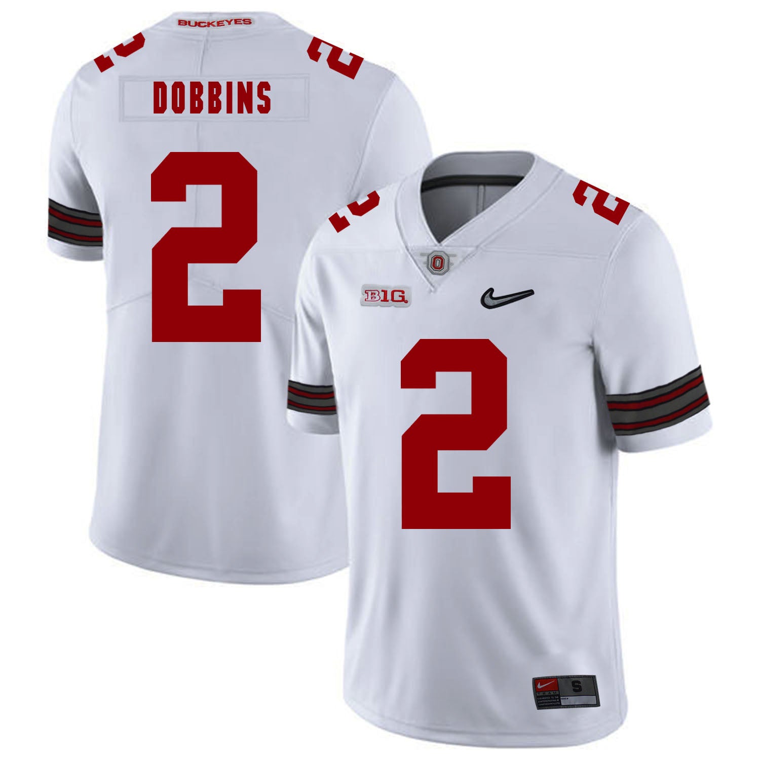 J.K. Dobbins Ohio State Buckeyes white jersey