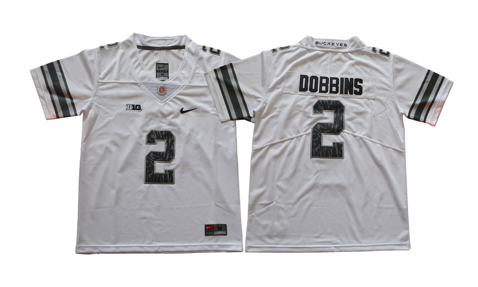 J.K. Dobbins Ohio State Buckeyes white jersey