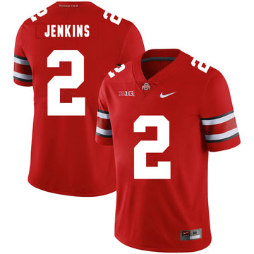 Malcolm Jenkins Ohio State Buckeyes red jersey