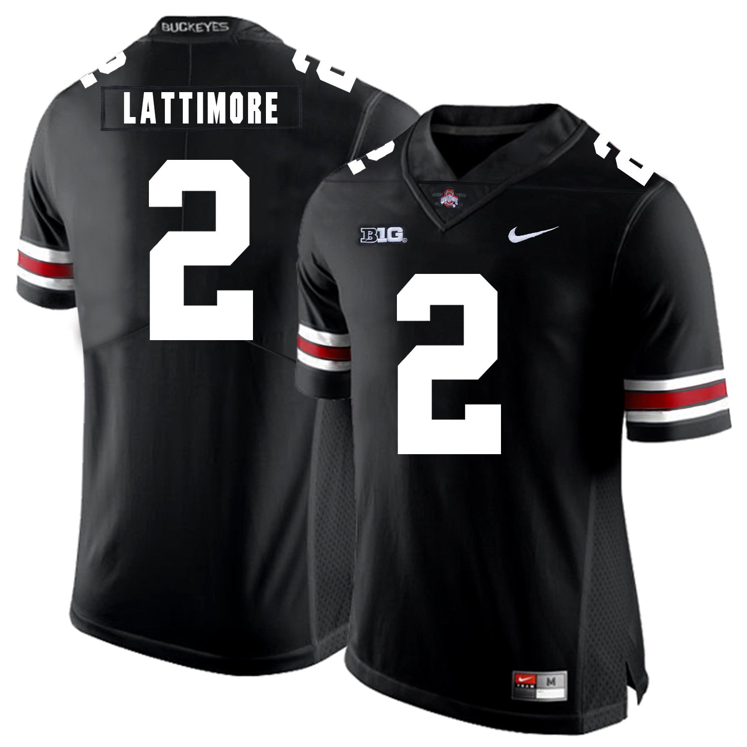 Marshon Lattimore Ohio State Buckeyes black jersey