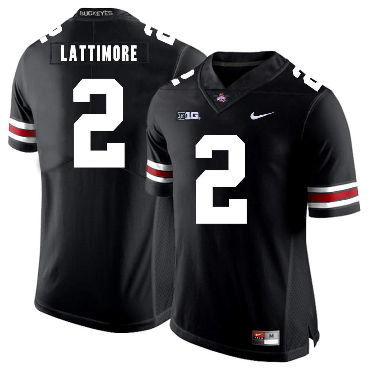 Marshon Lattimore Ohio State Buckeyes black jersey