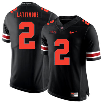 Marshon Lattimore Ohio State Buckeyes black Shadow jersey