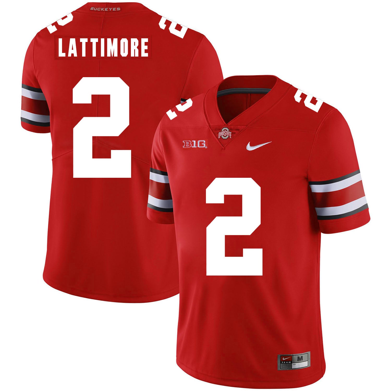 Marshon Lattimore Ohio State Buckeyes red jersey