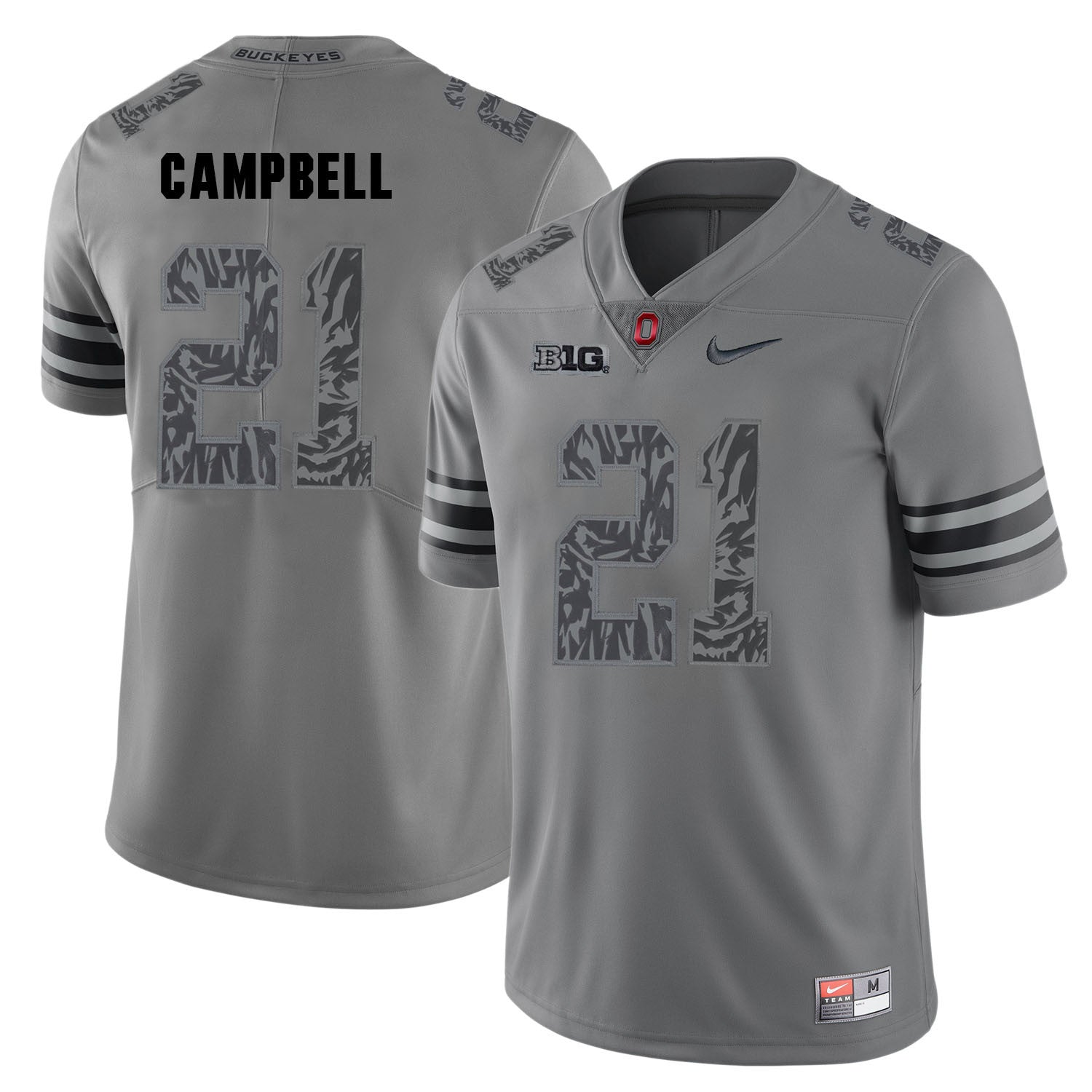 Parris Campbell Ohio State Buckeyes gray Shadow jersey