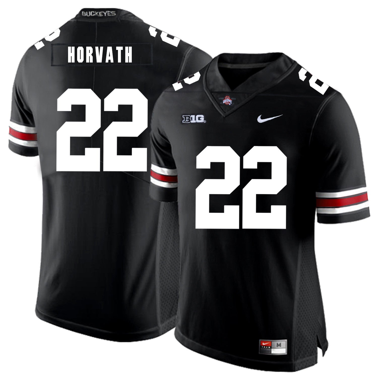 Les Horvath Ohio State Buckeyes black jersey