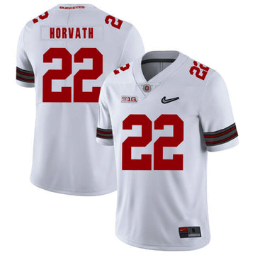 Les Horvath Ohio State Buckeyes white jersey