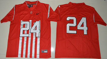Ohio State Buckeyes red Throwback jersey