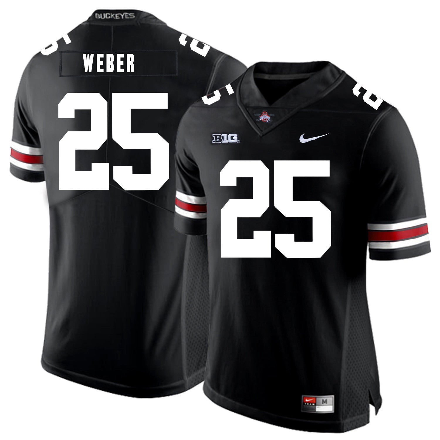 Mike Weber Ohio State Buckeyes black jersey