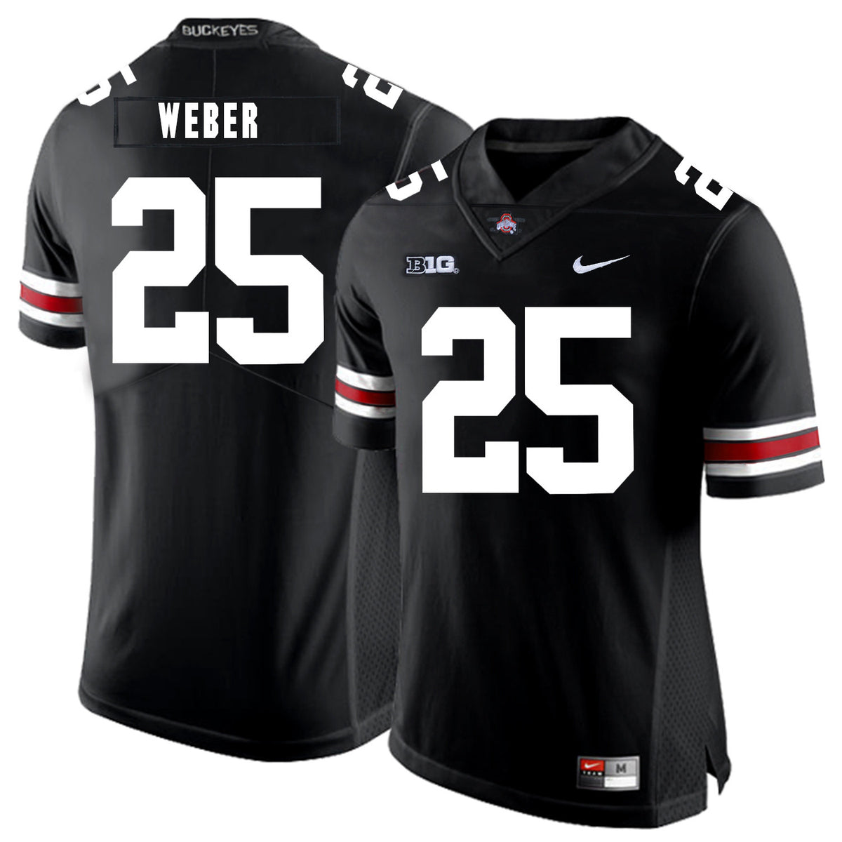 Mike Weber Ohio State Buckeyes black jersey