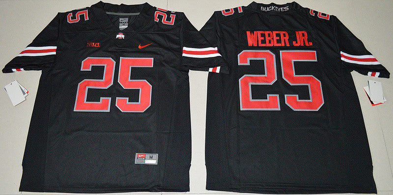 Mike Weber Jr Ohio State Buckeyes black jersey