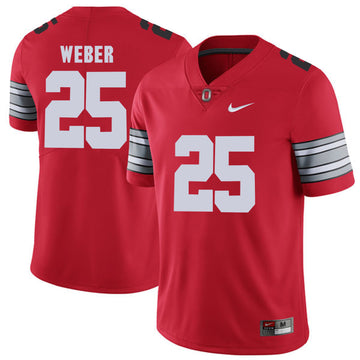 Mike Weber Ohio State Buckeyes red Limited jersey