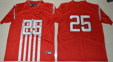 Mike Weber Ohio State Buckeyes red Throwback jersey