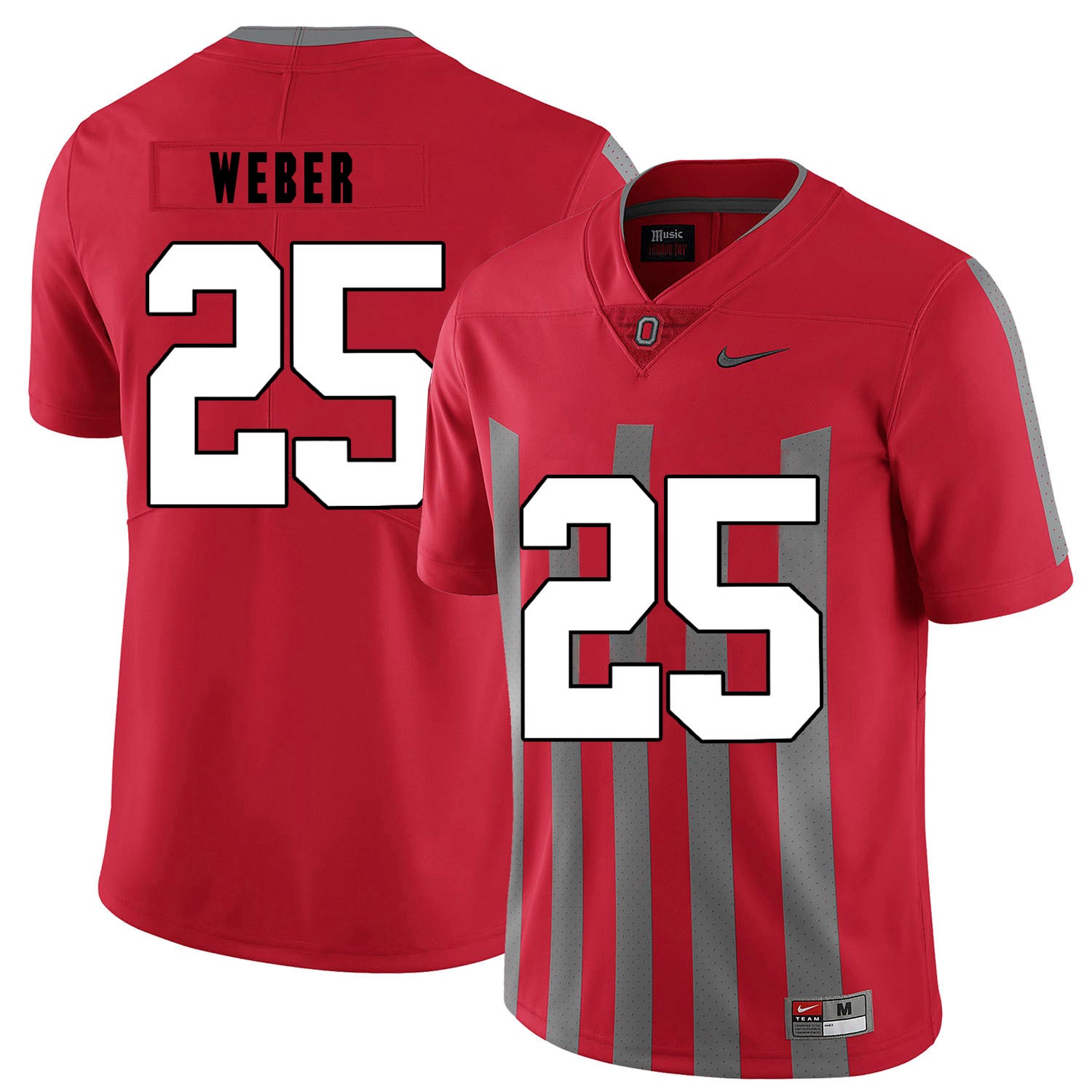 Mike Weber Ohio State Buckeyes red Elite jersey