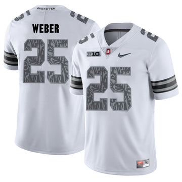 Mike Weber Ohio State Buckeyes white Shadow jersey