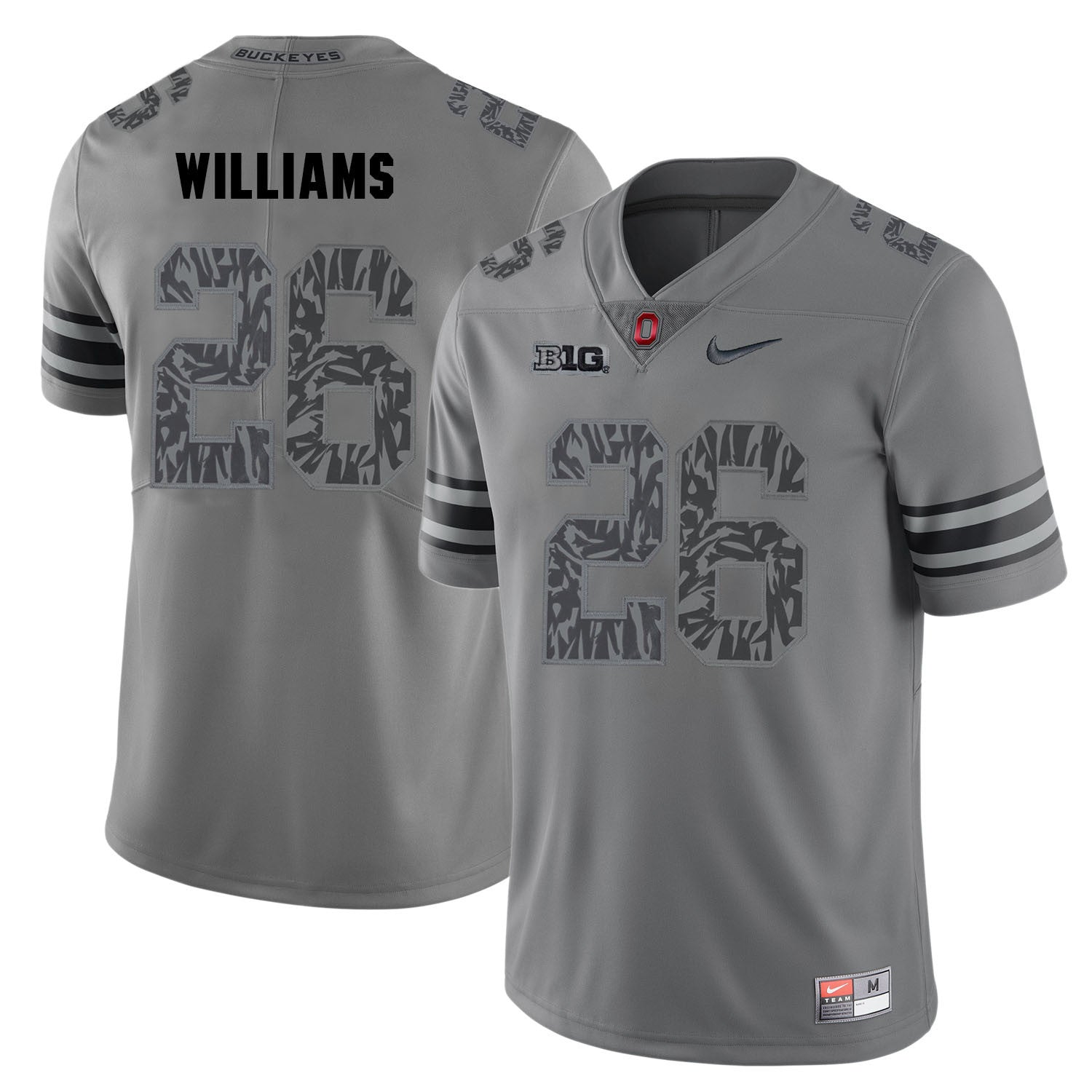 Antonio Williams Ohio State Buckeyes gray Shadow jersey