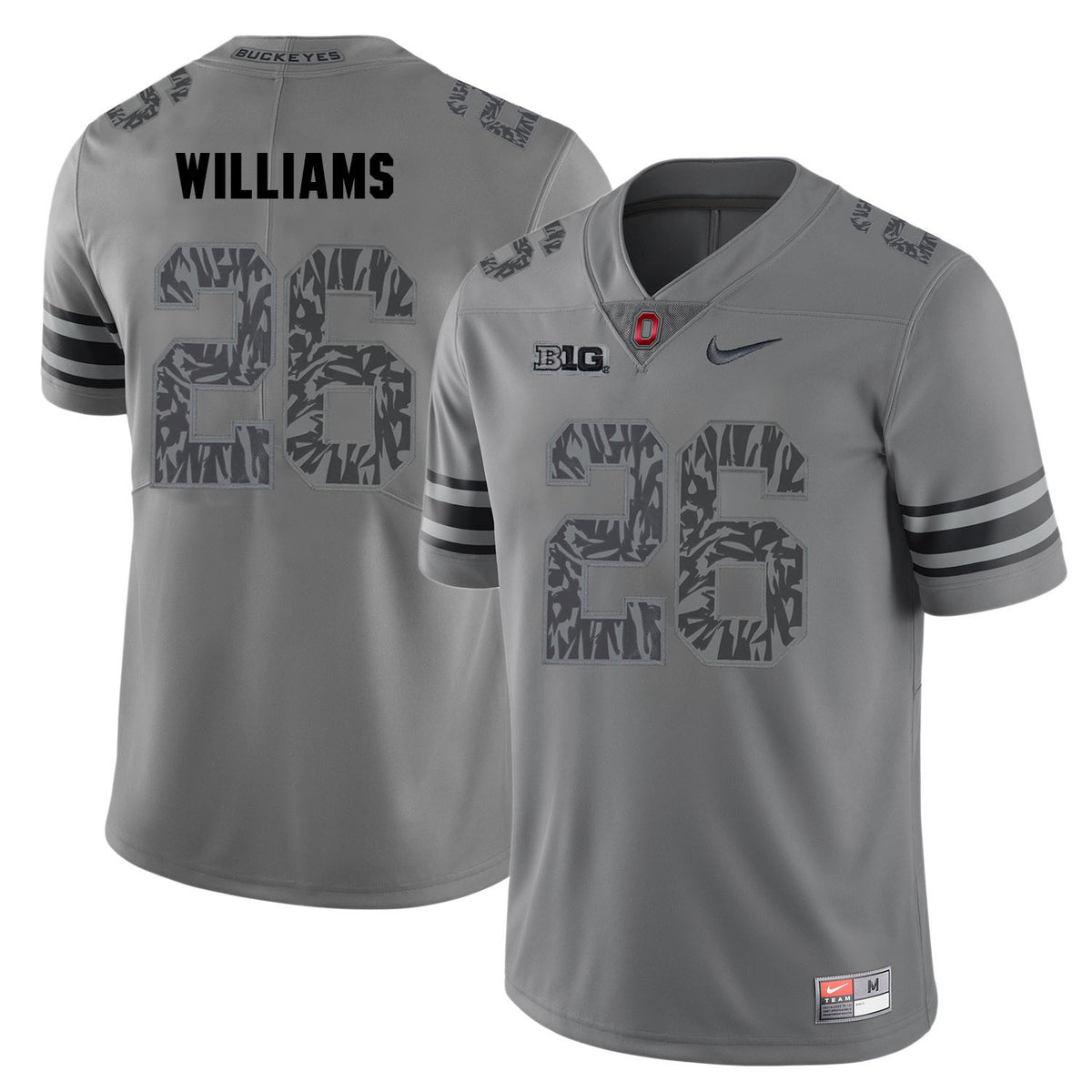 Antonio Williams Ohio State Buckeyes gray Shadow jersey