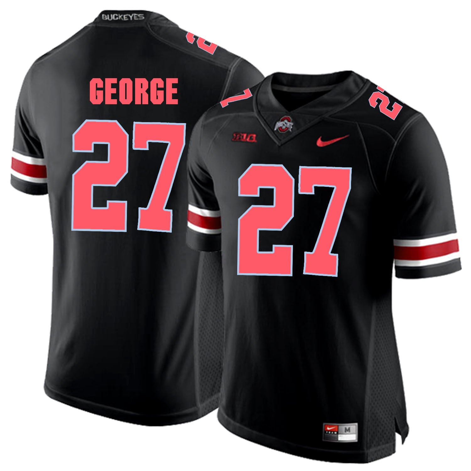 Eddie George Blackout College Ohio State Buckeyes jersey