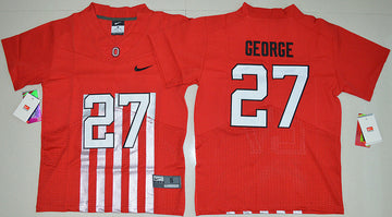 Eddie George Ohio State Buckeyes red Throwback jersey