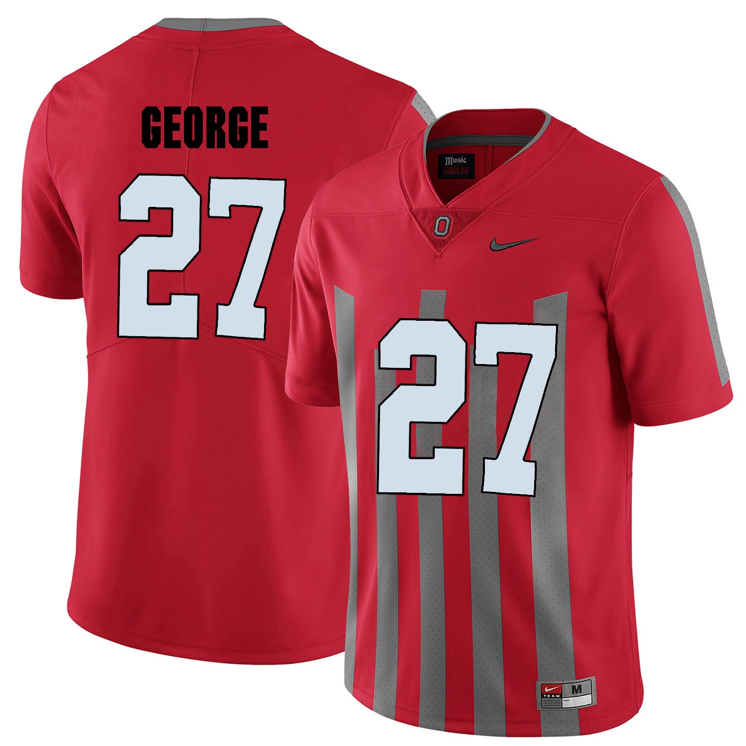 Eddie George Ohio State Buckeyes red Elite jersey