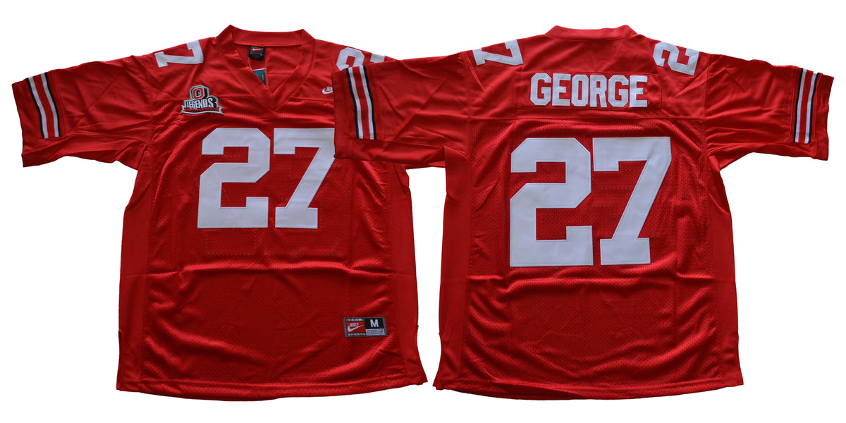 Eddie George Ohio State Buckeyes red Throwback jersey