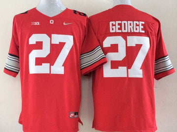 George Ohio State Buckeyes red jersey
