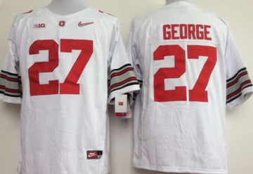 George Ohio State Buckeyes white jersey