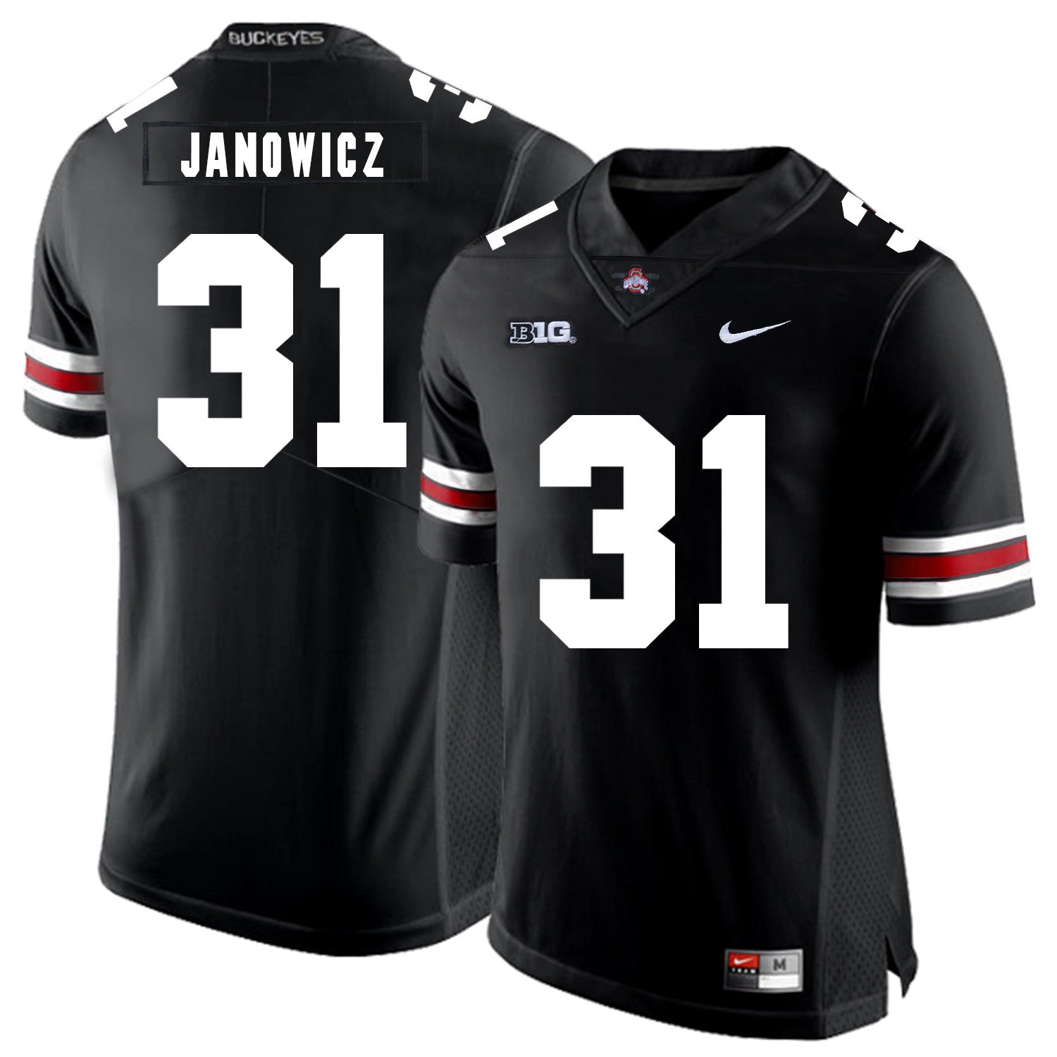 Vic Janowicz Ohio State Buckeyes black jersey