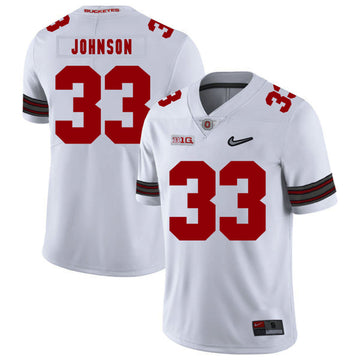 Pete Johnson Ohio State Buckeyes white jersey