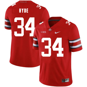 Carlos Hyde Ohio State Buckeyes red jersey
