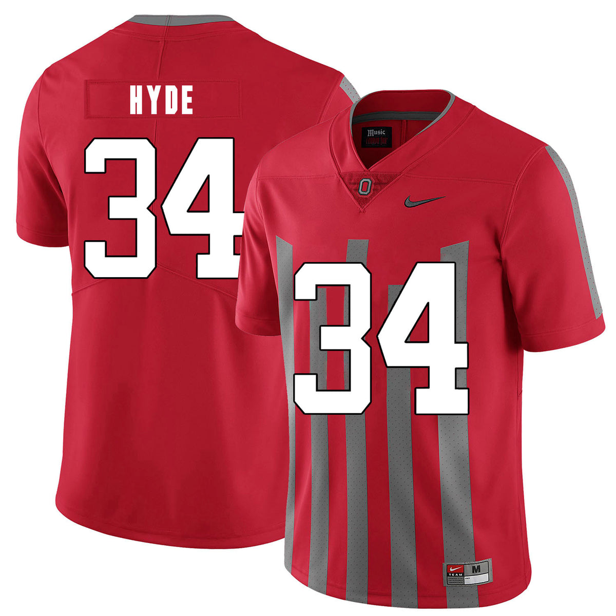 Carlos Hyde Ohio State Buckeyes red Elite jersey