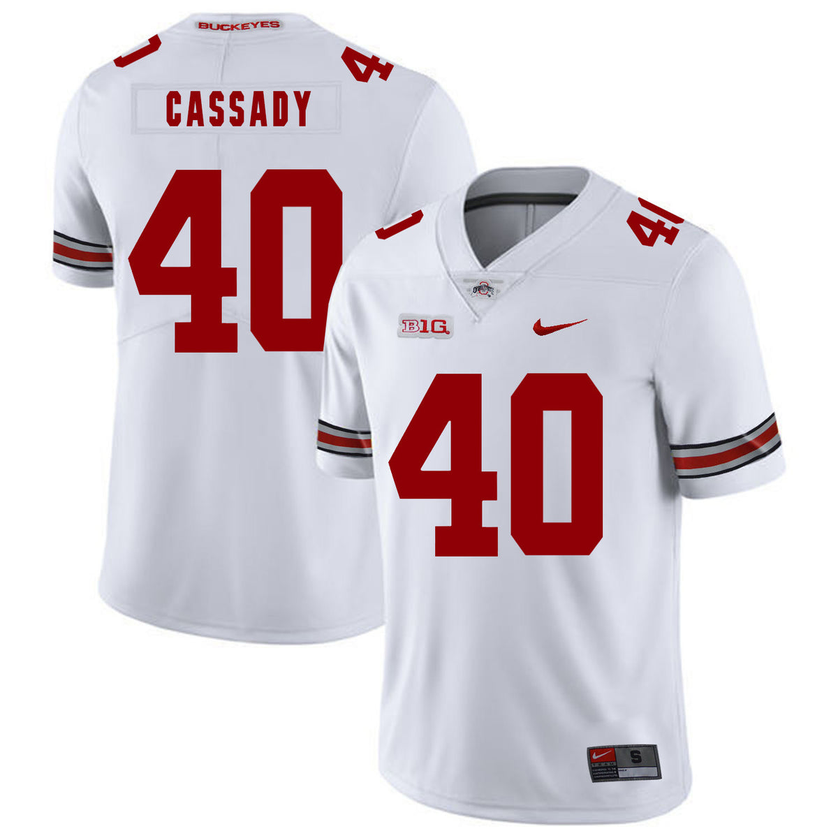 Howard Cassady Ohio State Buckeyes white jersey