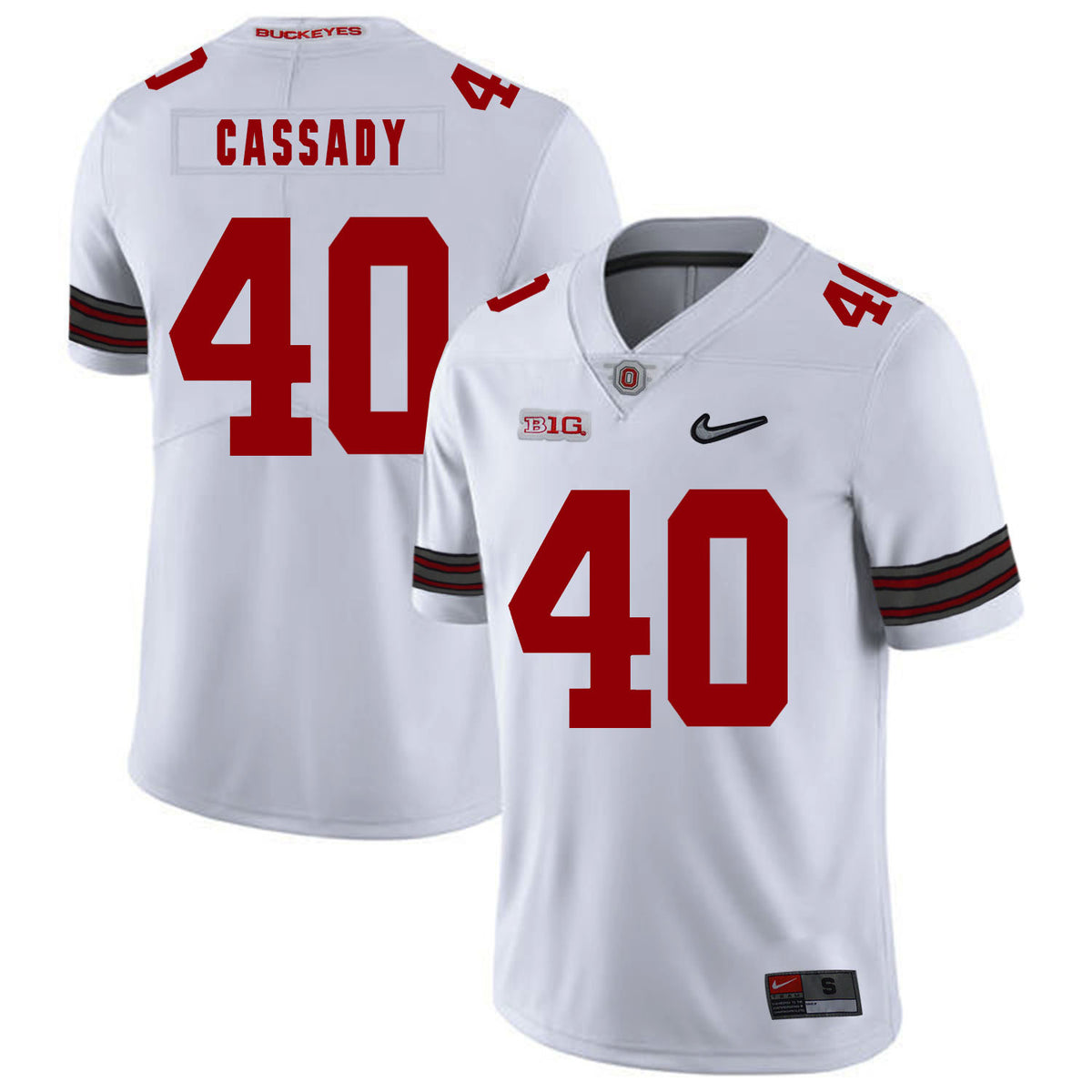 Howard Cassady Ohio State Buckeyes white jersey