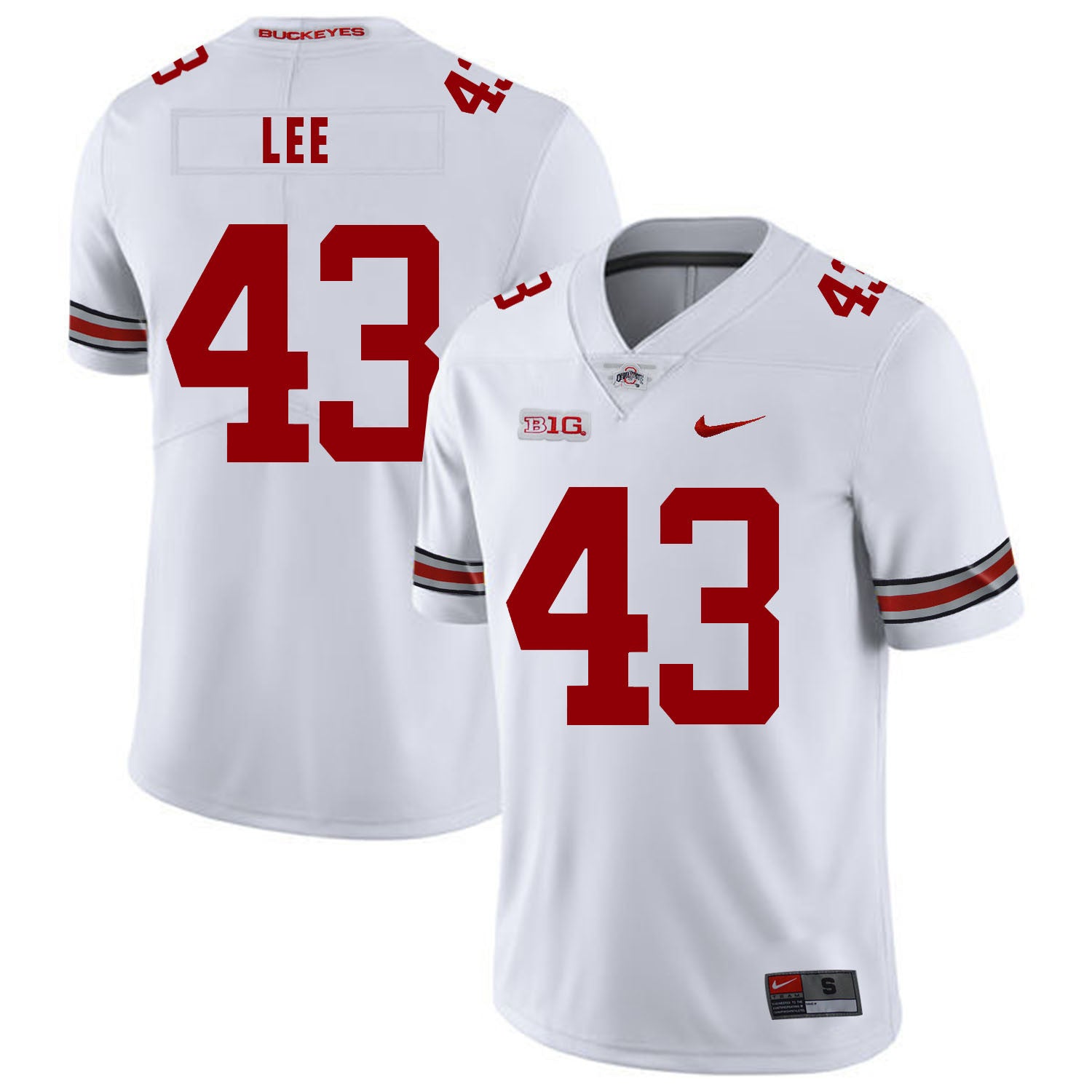Darron Lee Ohio State Buckeyes white jersey