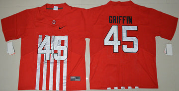Archie Griffin Ohio State Buckeyes red Throwback jersey