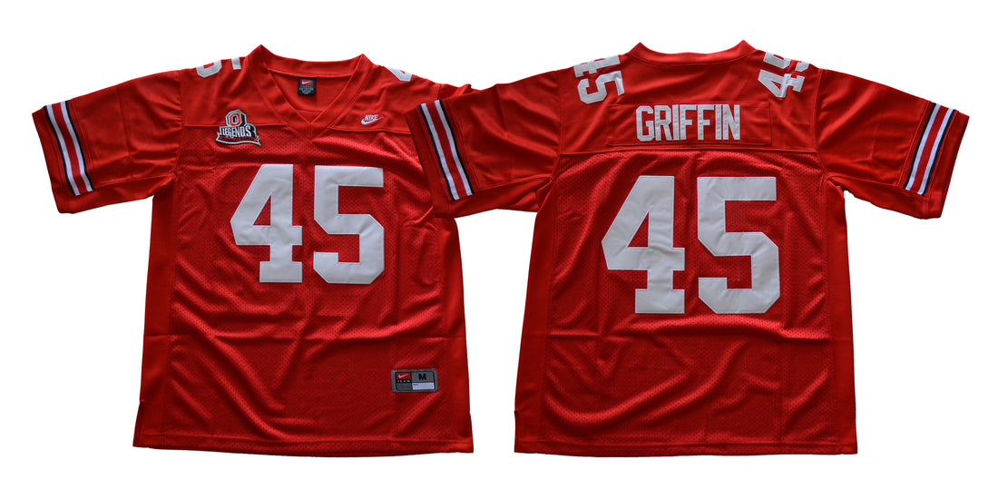 Archie Griffin Ohio State Buckeyes red Throwback jersey