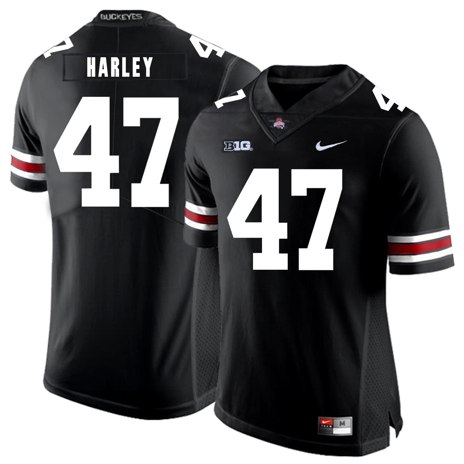 Chic Harley Ohio State Buckeyes black jersey